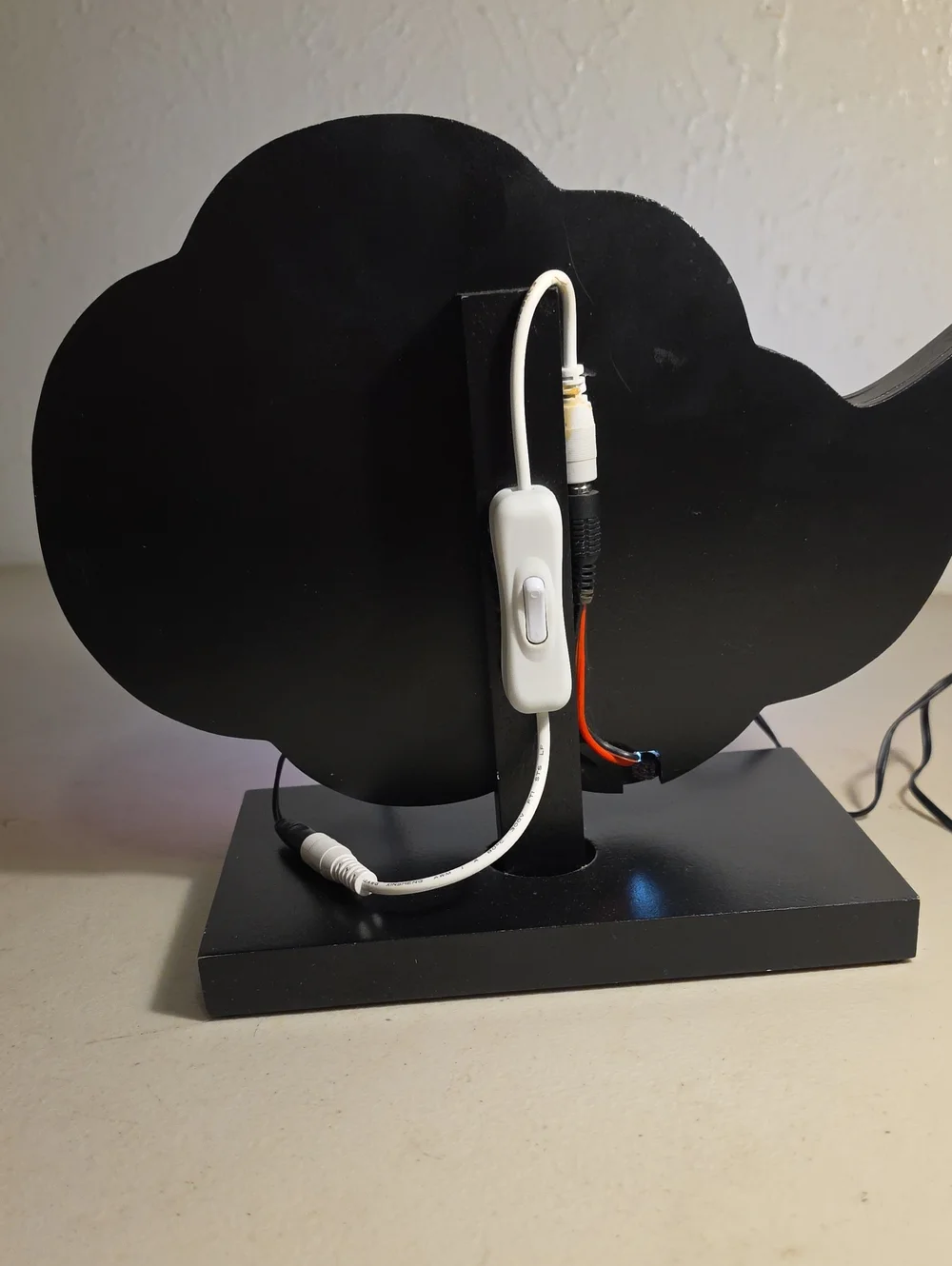Red & Black Cloud LED Neon Sign